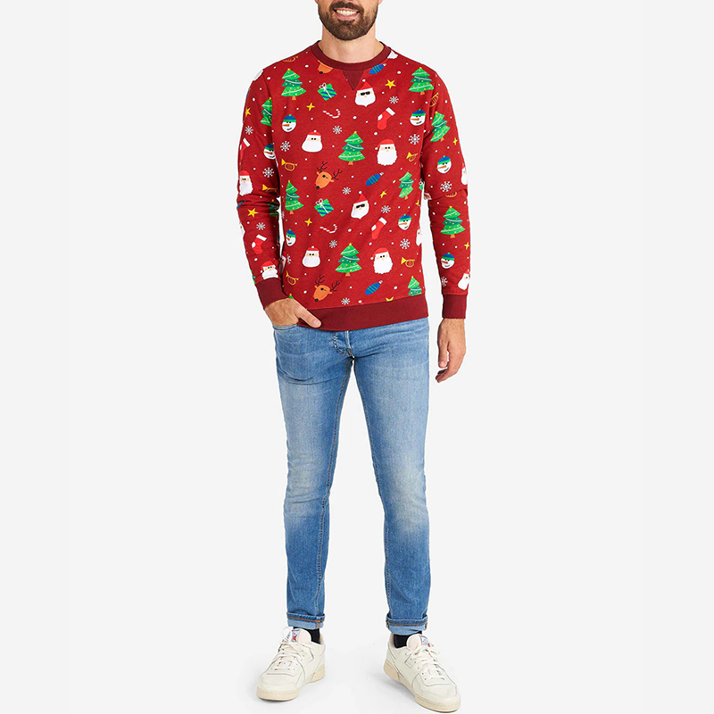 hongfeng offers custom christmas sweater for men, perfect for festive occasions in 2024.